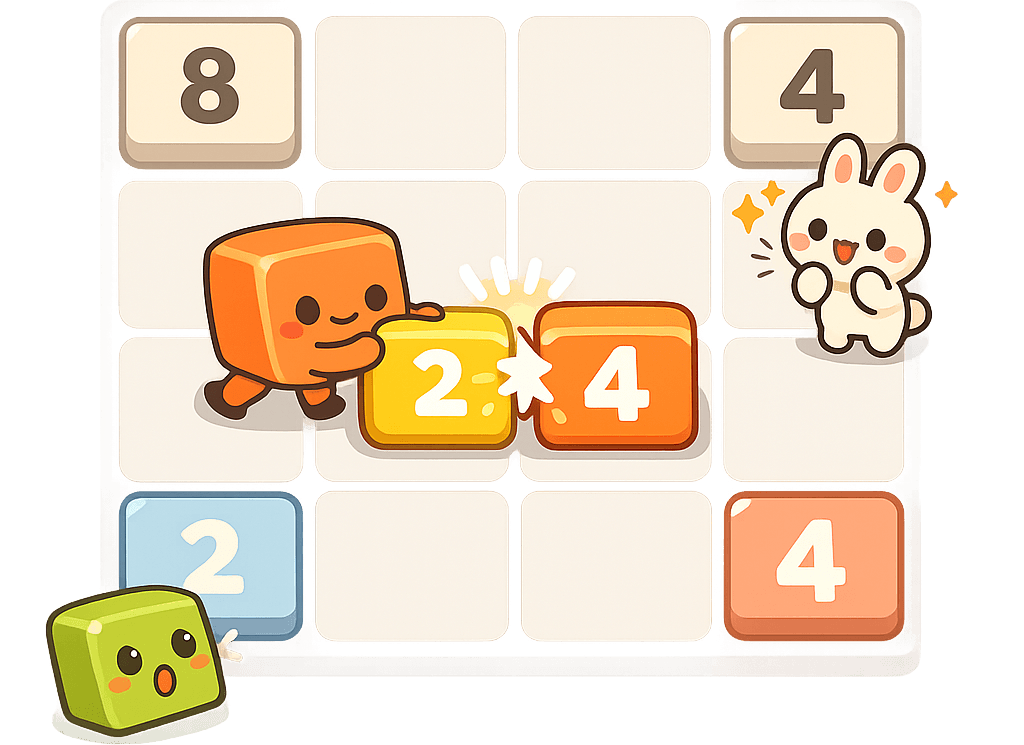 2048 (Easy) 문제 설명 그림