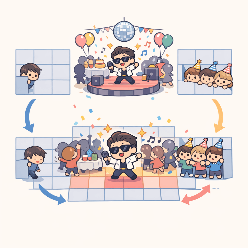 인기가 넘쳐흘러 문제 설명 그림